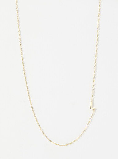 Alpha minimalist necklace