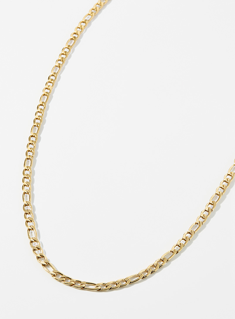 Midi34 Golden Yellow Mathias figaro chain necklace for men