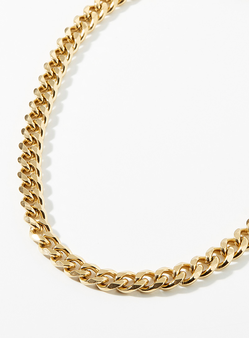 Midi34 Golden Yellow Dany chain necklace for men