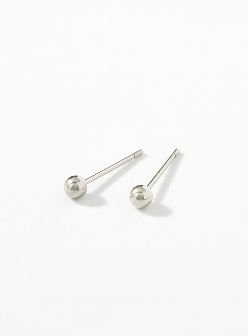Midi34 Silver Etienne earrings for men