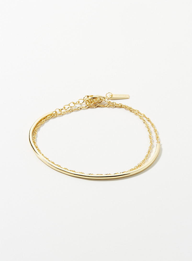 Midi34: Le bracelet duo minimaliste Maryse Assorti pour femme