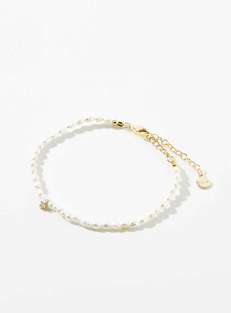 Midi34 x Simons: Le bracelet Lilou Blanc pour femme