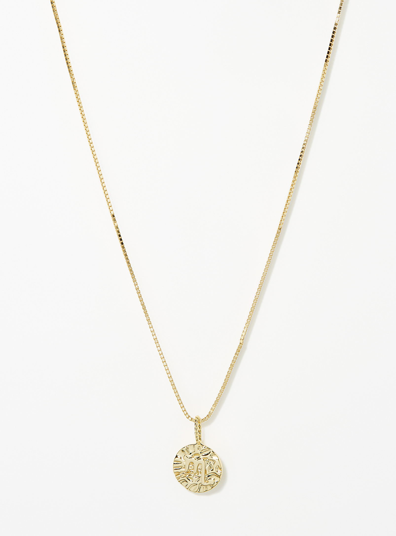 Midi34 X Simons Shimmery Astro Necklace In Ivory White