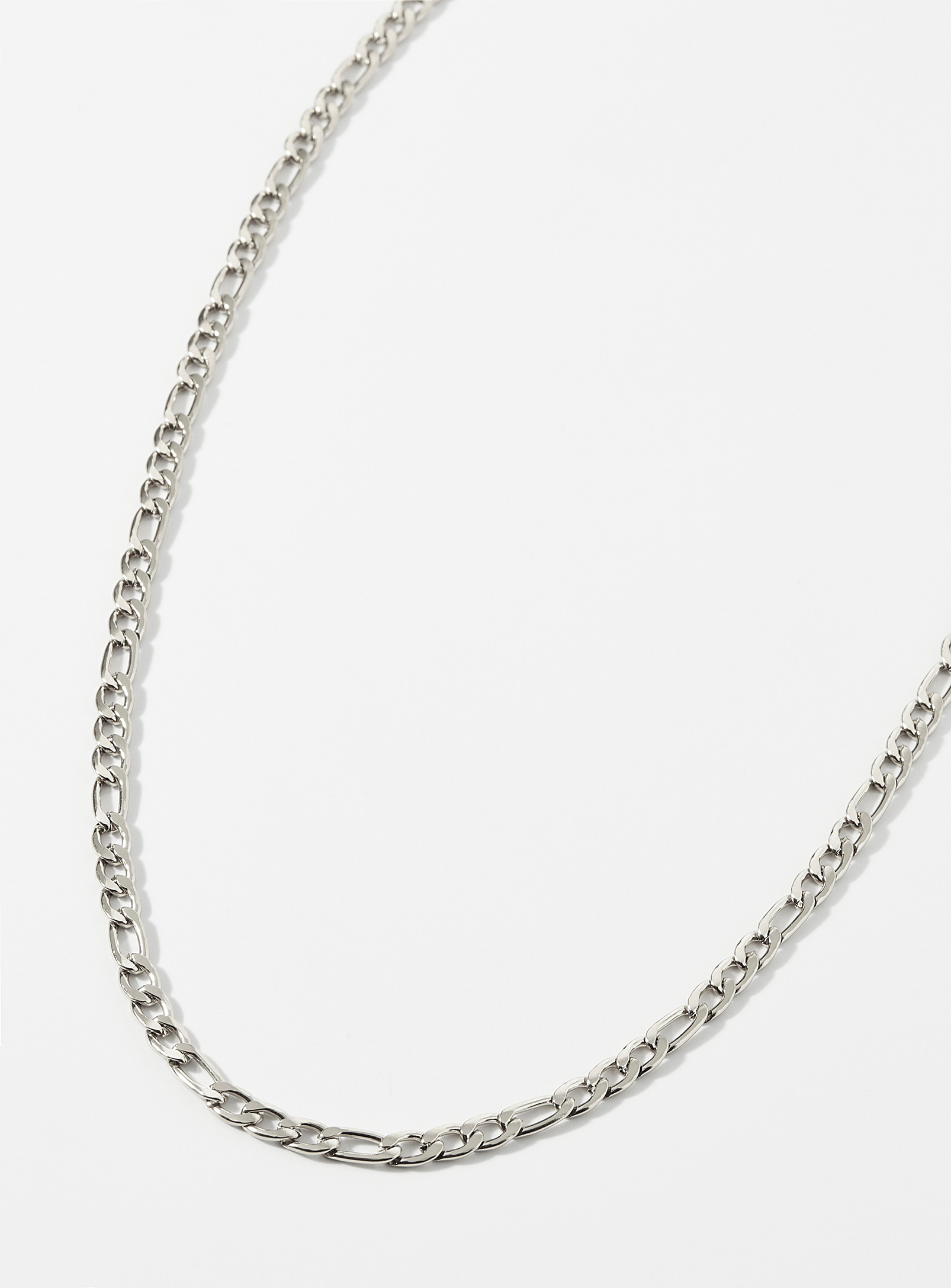 Midi34 Mathias Figaro Chain Necklace In Silver