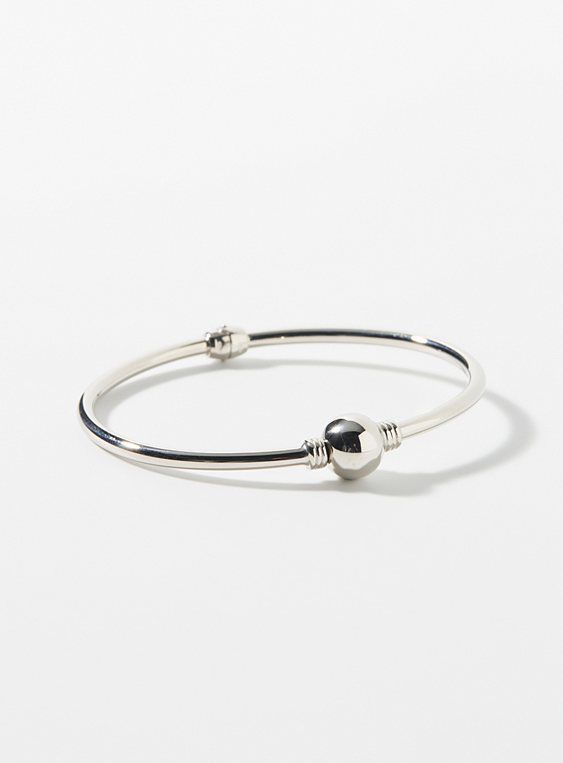 Simons Silver Rigid silver bracelet for women