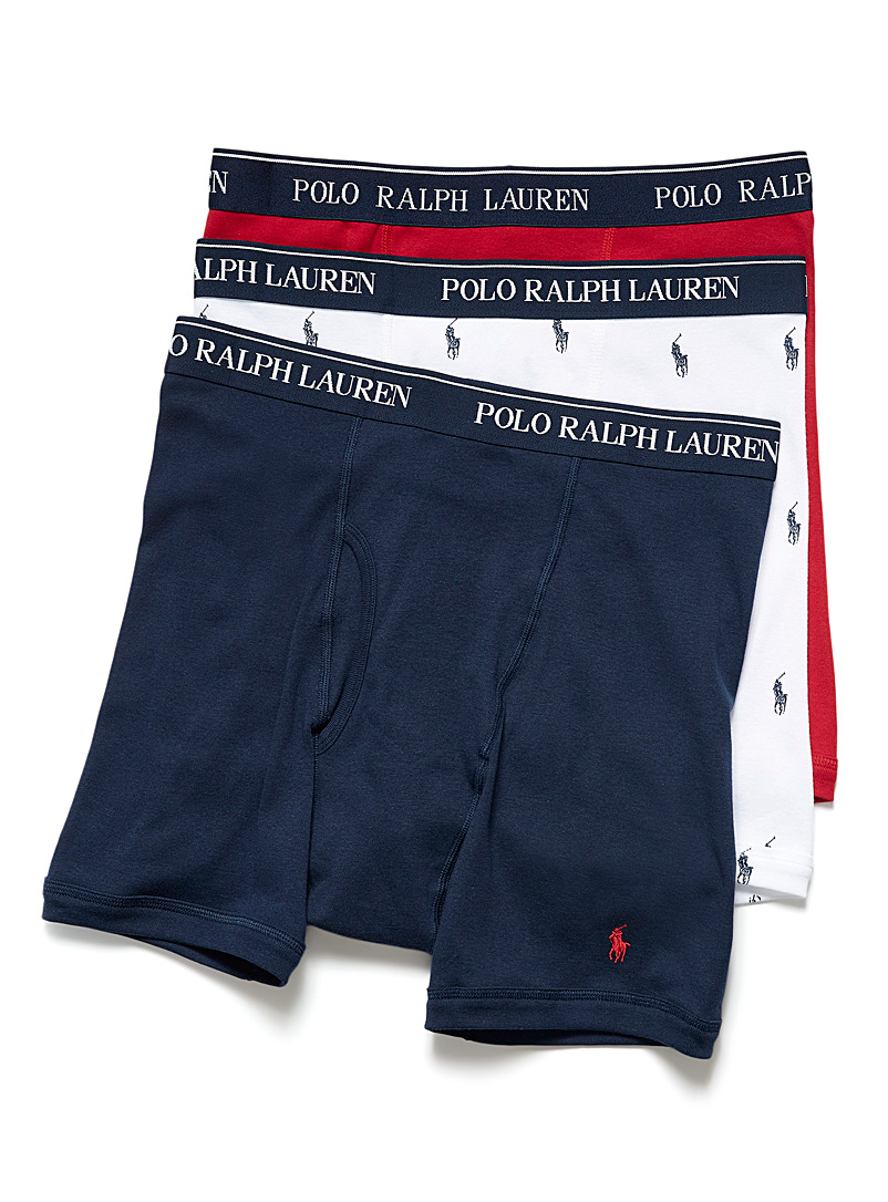 Polo Ralph Lauren: Le boxeur long classique Emballage de 3 Rouge pour homme