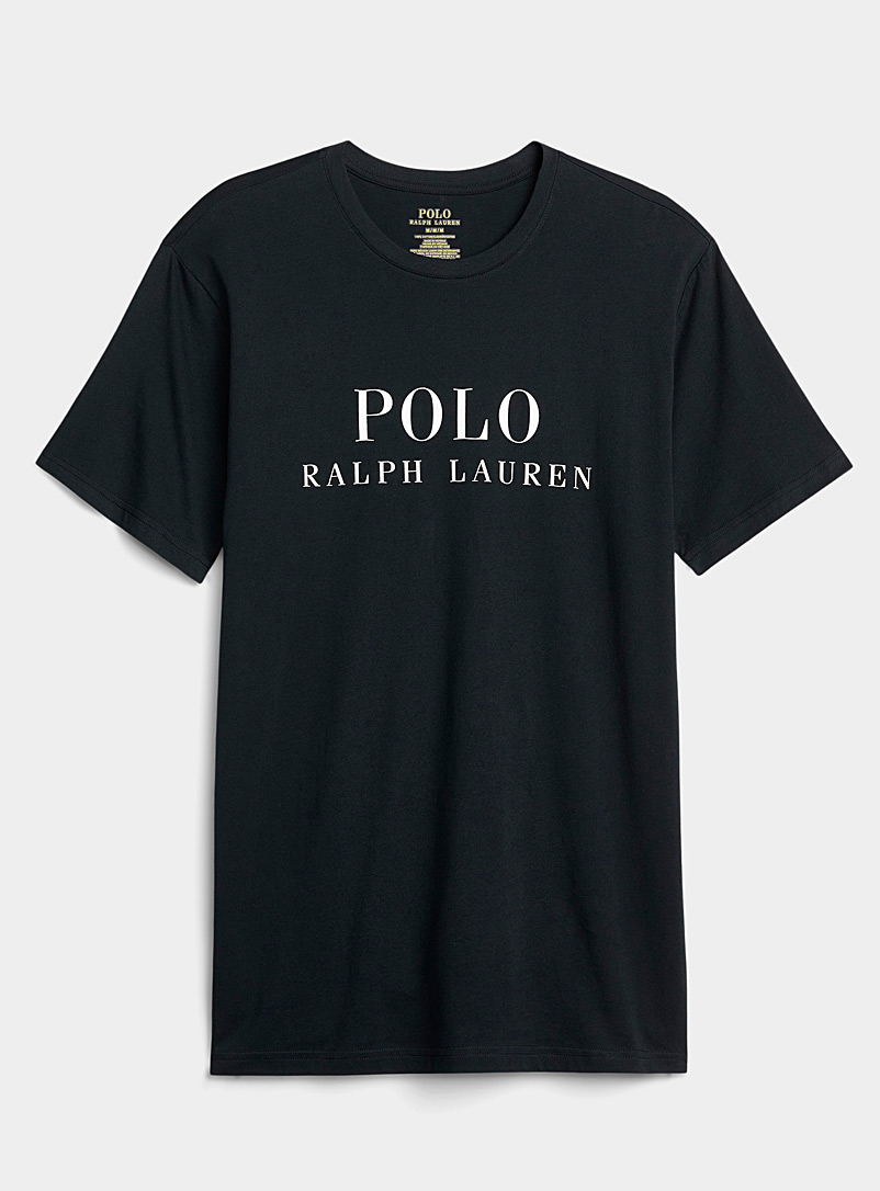 Polo Ralph Lauren Black Classic logo lounge T-shirt for men