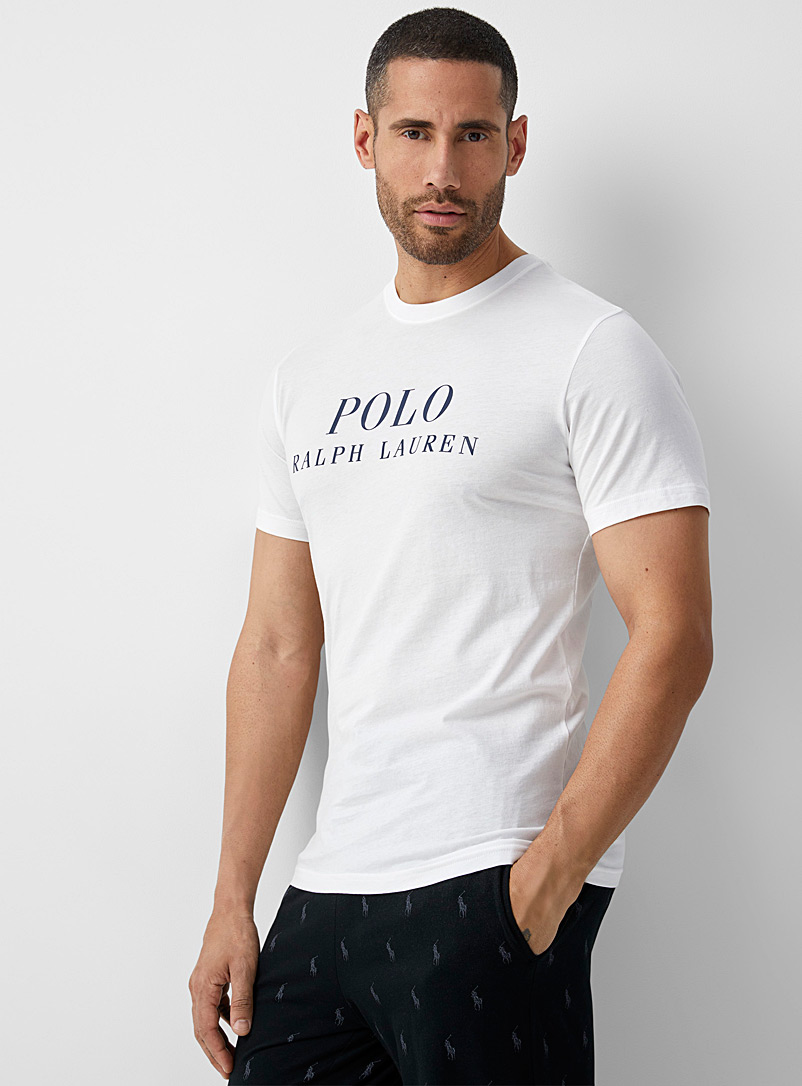 Polo Ralph Lauren White Classic logo lounge T-shirt for men