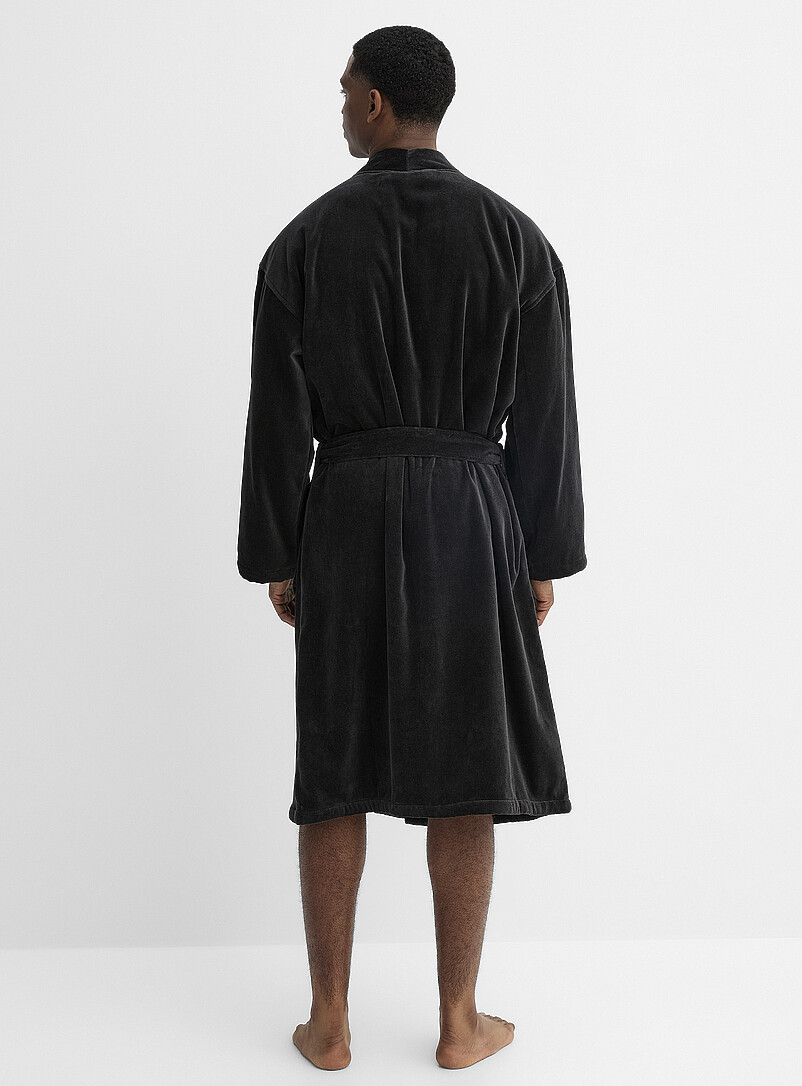 Terry-lined velvet robe | Polo Ralph Lauren | Shop Men's Pyjamas