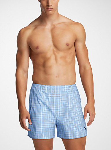 Embroidered logo poplin boxer Cotton