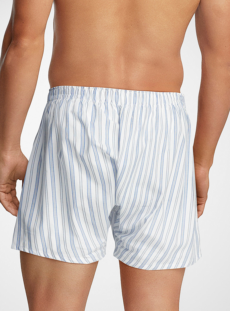 Polo Ralph Lauren: Le boxeur ample popeline logo brod&eacute; Coton Bleu assorti pour homme