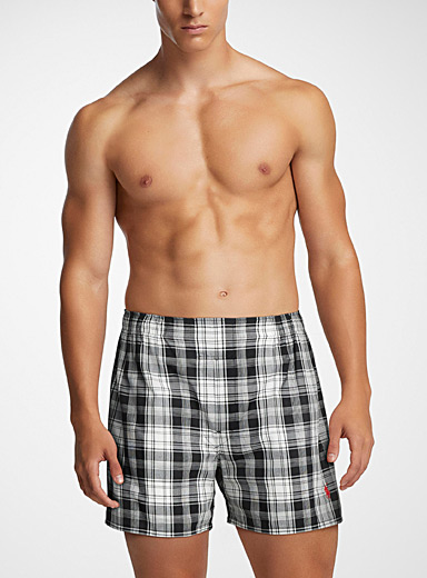 Embroidered logo poplin boxer Cotton