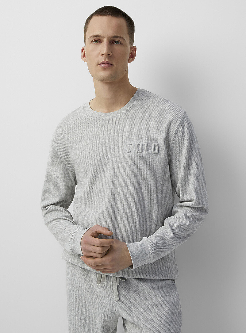 BOSS T-Shirt De Pyjama Homme Gaufré Ultra Confortable En Coton Doux