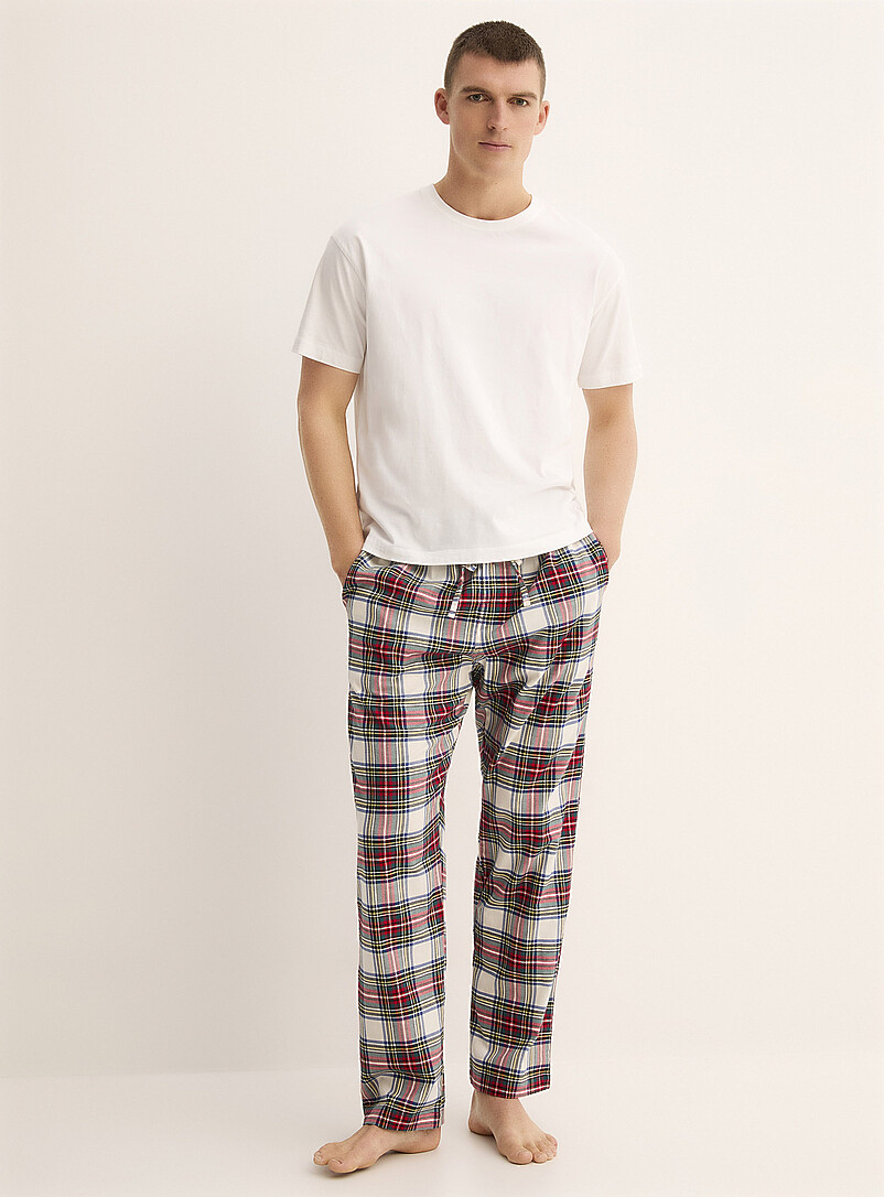 Essentials Pantalon de pyjama en flanelle pour homme (disponible en grande taille large), rayures bleues vertes, grande taille 4XL Essentials Pantalon de pyjama en flanelle pour homme (disponible en grande taille large), rayures bleues vertes, grande taille 4XL