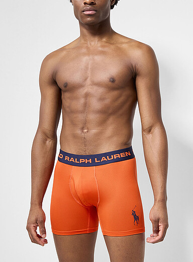 5" logo micro-perforated boxer brief Recycled nylon