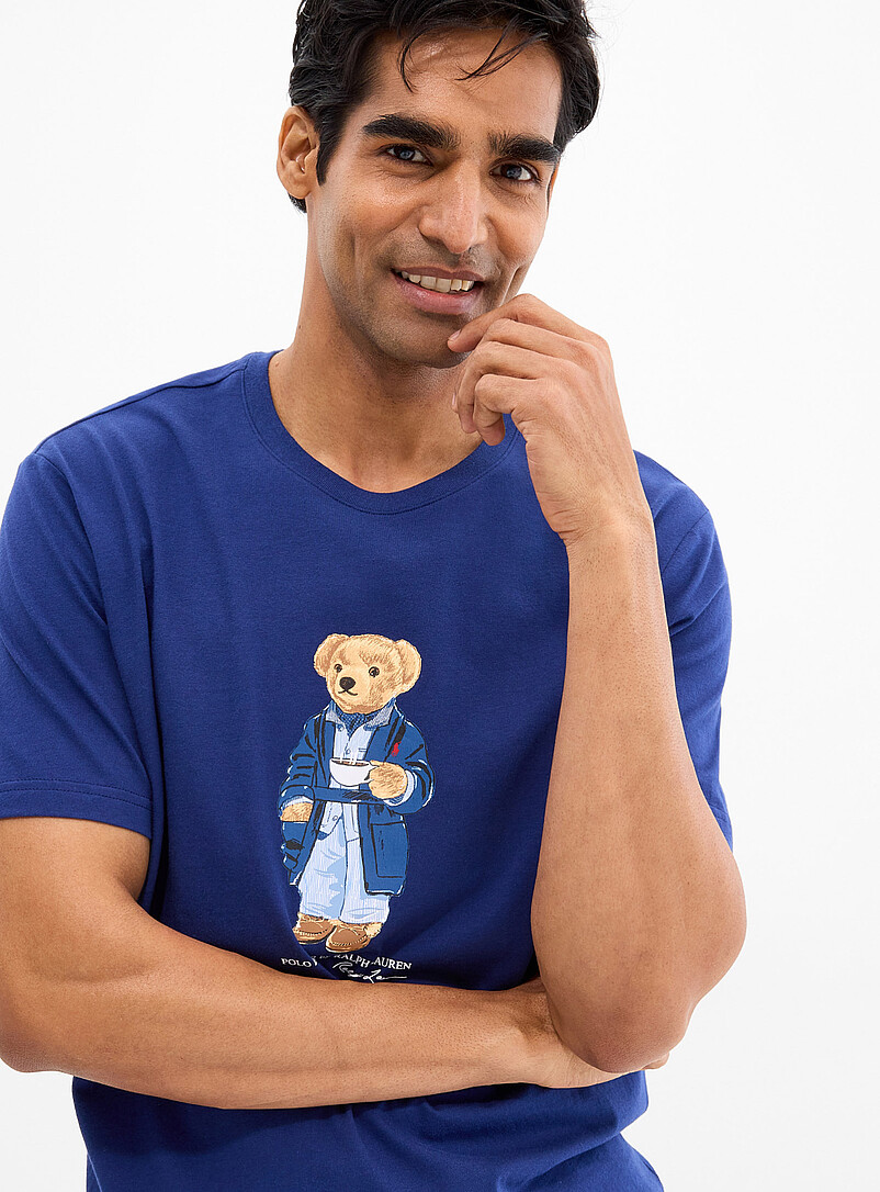 Polo Ralph Lauren: L'ensemble pyjama ourson matinal Gris pour homme