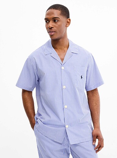 Blue hue poplin shirt