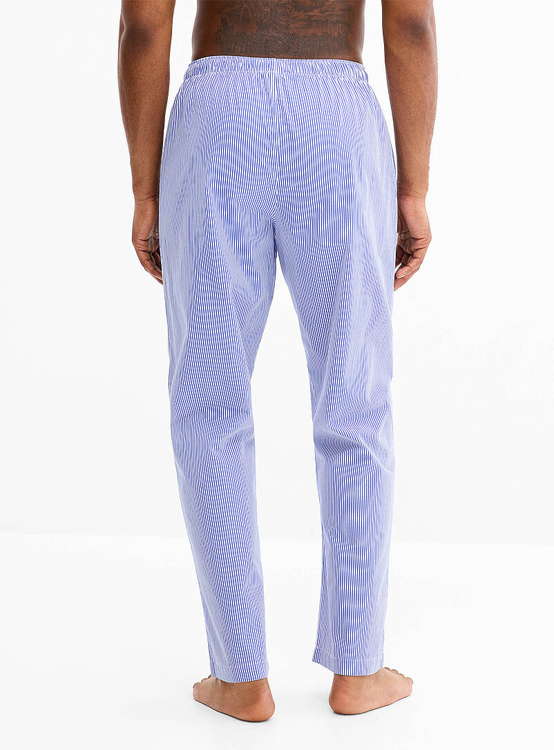 Polo Ralph Lauren: Le pantalon pyjama popeline ton de bleu Bleu pour homme