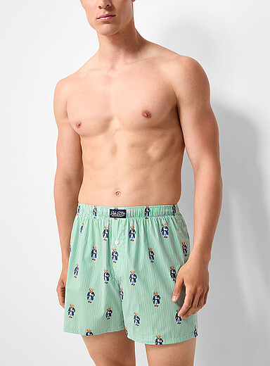 Colourful pattern poplin boxer Cotton