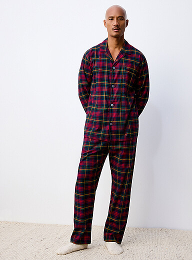 Polo Ralph Lauren Patterned Green Check flannel pyjama set for men