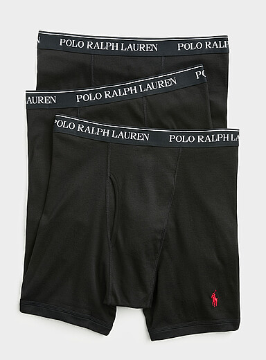 5" embroidered logo boxer briefs Cotton 3-pack