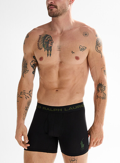 5" micro-perforated boxer brief Nylon