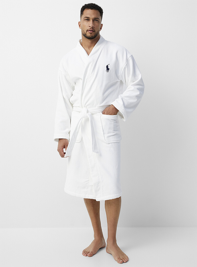 Terry-lined velvet robe product image (primary)