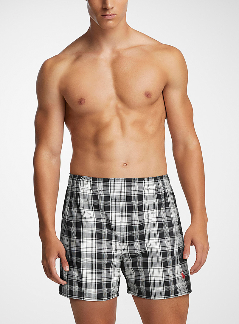 Embroidered Logo Poplin Boxer Cotton