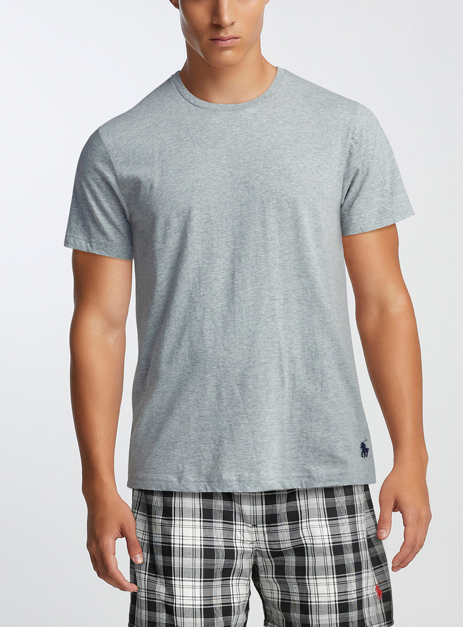 Polo Ralph Lauren Pure Cotton Crew-neck Lounge T-shirt In Oxford