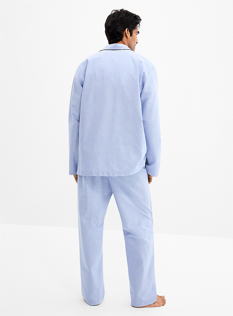 Blue heather piped pyjama set product image 3