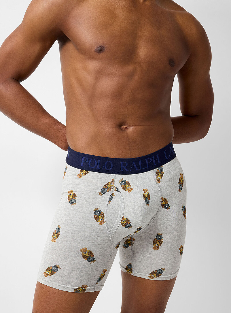 6" Teddy Bear Boxer Brief Cotton And Modal