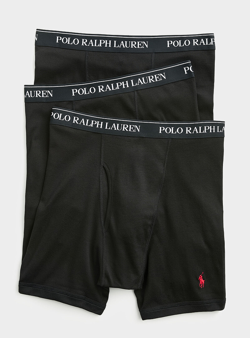 5" Embroidered Logo Boxer Briefs Cotton 3-Pack