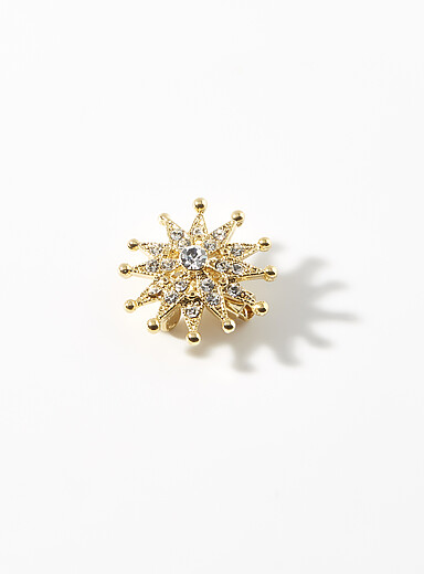 Small golden-star brooch