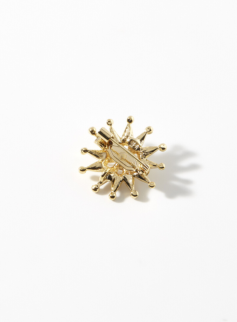 Le 31: La petite broche &eacute;toile dor&eacute;e Argent pour homme
