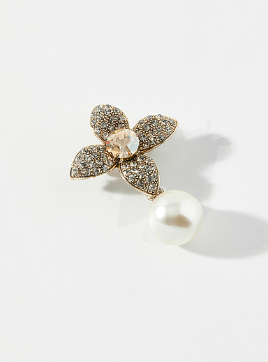 La broche opulente fleur et perle