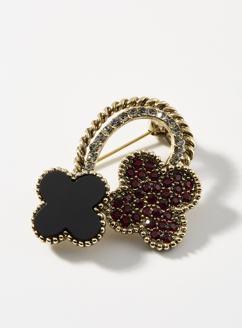 Lucky clover brooch product image (primary)