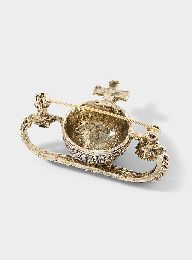 Rhinestone orb brooch product image 2