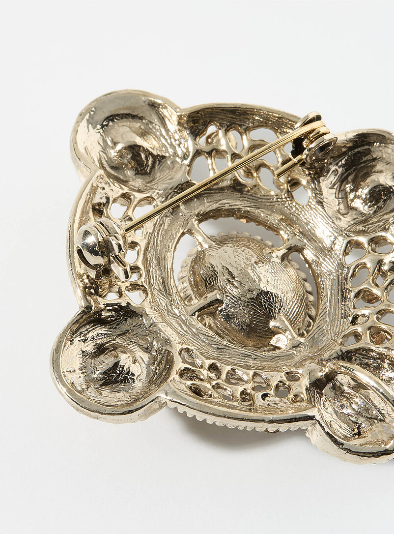 Majestic stone diamond brooch product image 2