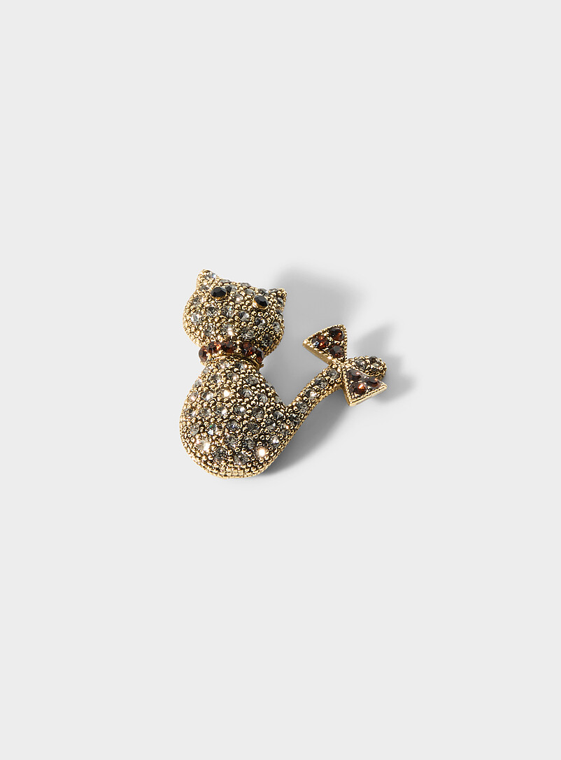 Shimmery cat brooch product image (primary)