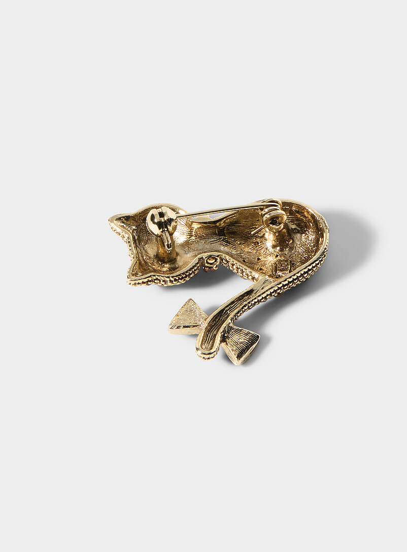 Shimmery cat brooch product image 2