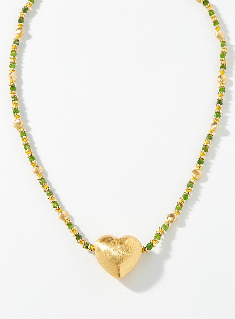 Tityaravy Green Bigdil necklace for women