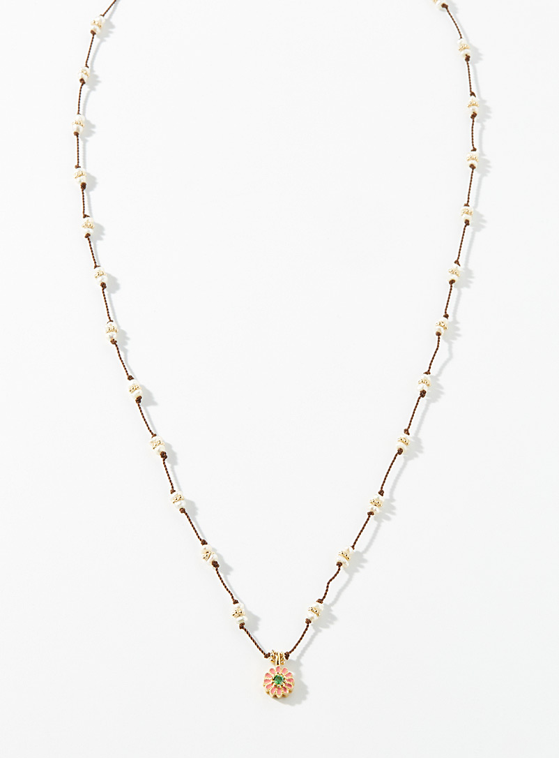Tityaravy Pink MALÄ-SAÏ pearl necklace for women