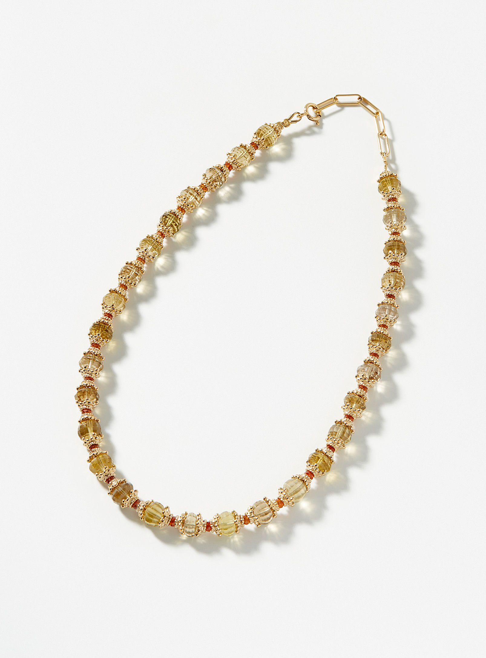 Tityaravy - Women's Sriphala labradorites necklace