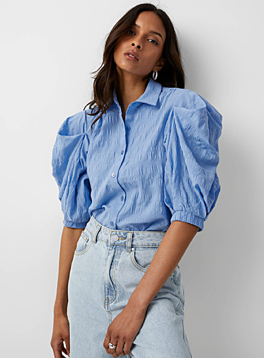 Voluminous sleeve blouse | Icône | Women%u2019s Shirts | Simons
