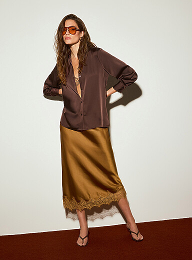 La chemise satin double face