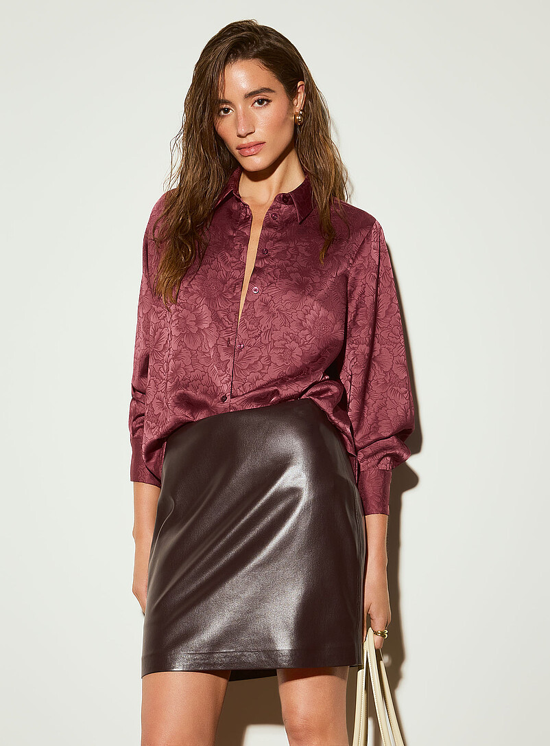 Double-faced satin shirt product image (primary)