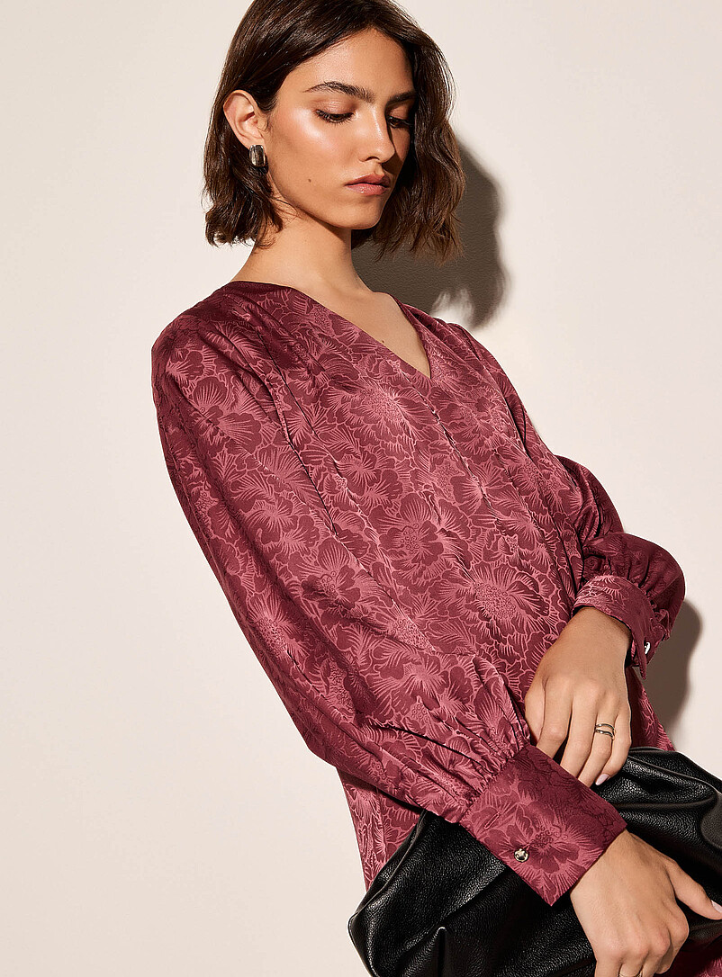 Wraparound double-faced satin mini-dress product image 2