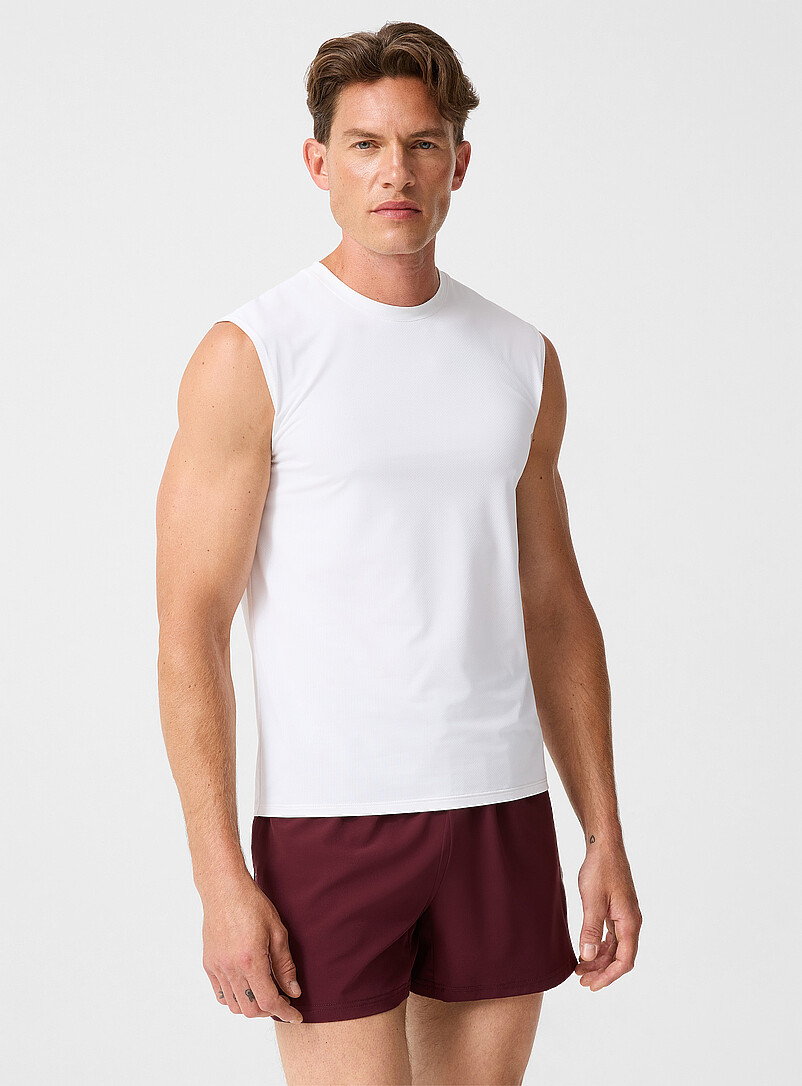 Micro-perforated muscle T-shirt product image (primary)