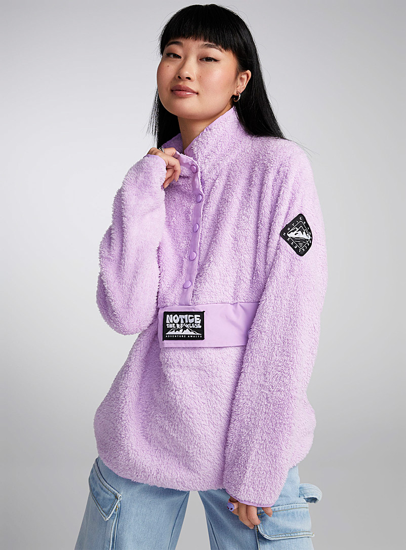 Notice The Reckless Lilacs Lilac plush sweater for women