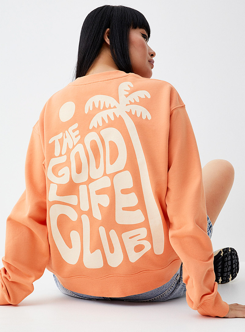 Notice The Reckless: Le sweat The Good Life Club Pêche pour femme